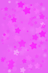 Fototapeta premium Pink Kawaii Star Pattern Background for Magical Girl Anime Aesthetic and Nursery Decor