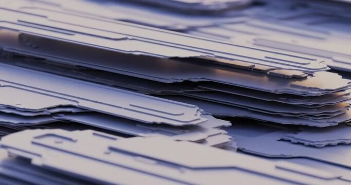 Stacks of Paper Documents Office Supplies.