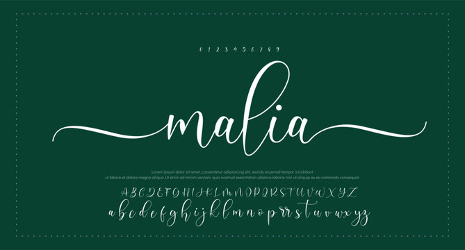 Handwritten Signature Editable Text Effect Template 