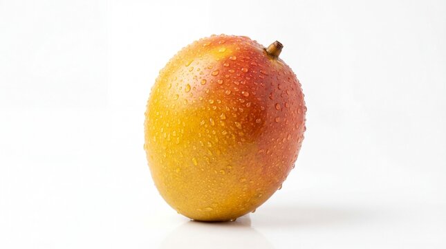 A ripe gac fruit with a vibrant orange and red skin texture covered in small soft prickly spines