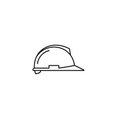 Fototapeta premium Illustration of a hard hat commonly used for safety in construction