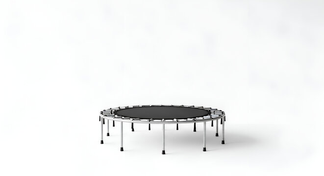Trampoline on white background for kids.