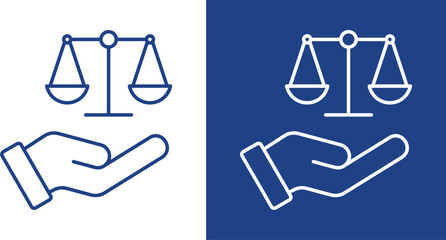 User Rights Blue And White Icon Style Collection © BAMBANG G