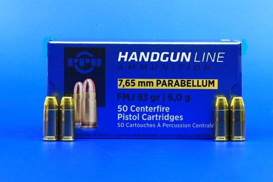 Box of Ammo for firearms, Prvi Partizan is a Serbian manufacturer of ammunition