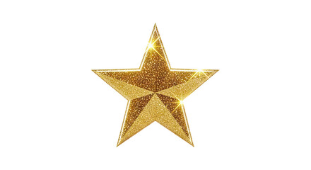 Fototapeta premium Golden Glitter Star