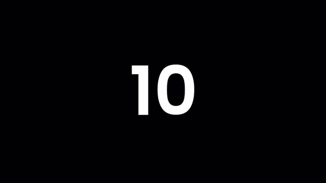 15 second countdown timer simple countdown animated white circle on black background  4k Video stopwatch to zero	