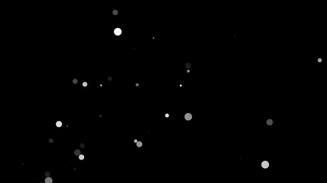 4k Dust particals flying against black background. Snowflakes overlay isolated on chroma key footage, Abstract white Fire Particles Animated Background. abstract dust fail video with black background