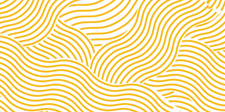 Abstract yellow instant noodle, concept of pasta and spaghetti, pasta, ramen, indomie. Vector design