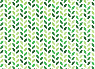 Modern Green Leaves Eco Pattern Seamless Background. Vector.