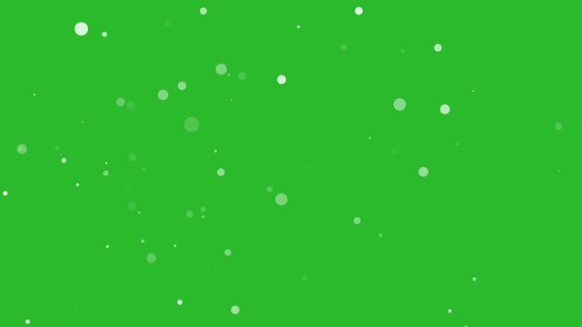 Dust particals flying against green background. Snowflakes overlay isolated on chroma key footage, Abstract white Fire Particles Animated Background. abstract dust fail video
