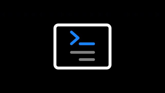 Animated privileged command icon representing secure admin execution, system control, and authorized operations. Ideal for cybersecurity platforms, IT administration, and access control systems.