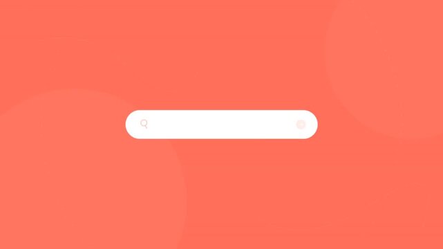 Explore the unknown text animation in search bar
