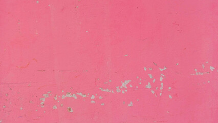 Fototapeta premium Distressed Pink Wall Texture with Peeling Paint and Scratches