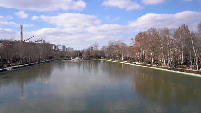 View of Genclik Parki in Ankara Turkey