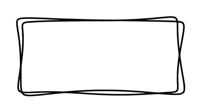 Simple black rectangle shape outline.