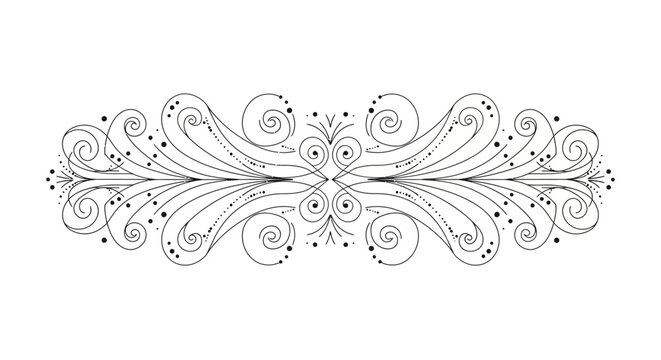Intricate ornamental design element pattern.
