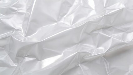 Fototapeta premium Crumpled white paper texture background wrinkled surface with soft shadows and highlights abstract minimalist design for creative projects high resolution stock photo
