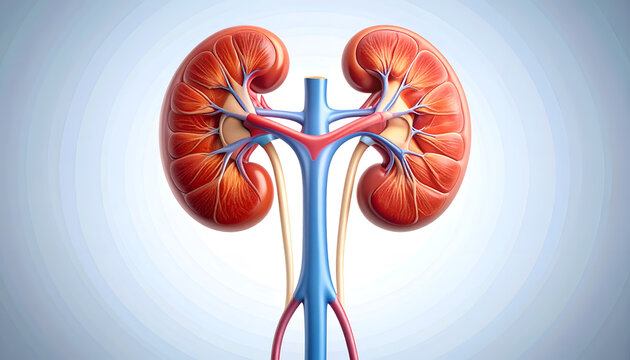 Human Kidney Anatomy Illustration Medical.