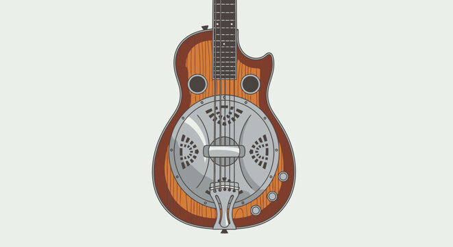 Vintage Resonator Guitar Instrument