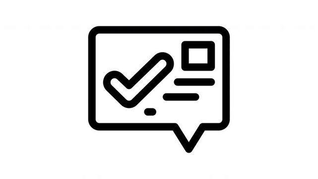 good review minimalist stroke animation