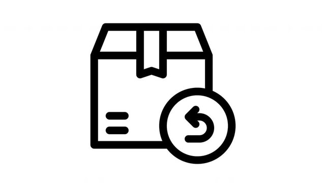 return box minimalist stroke animation