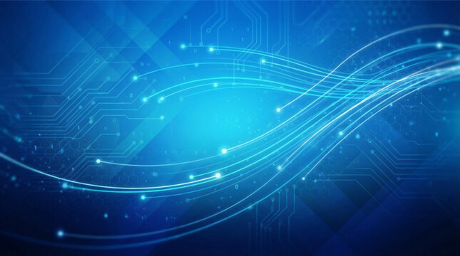 Abstract Network Background in Digital Style. A collection of High-Tech Backgrounds Linear Icons, Including connectivity, circuit, internet, code, cyber, future, and more. High Resolution.
