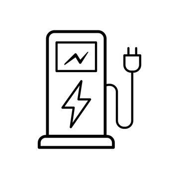 EV Charging Station Point Icon