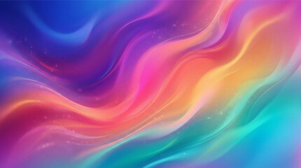 Obraz premium Abstract Wavy Backgrounds Set in Gradient Style. A collection of vibrant fluid motion linear icons, including backgrounds, waves, gradients, curves, light, flow, colors