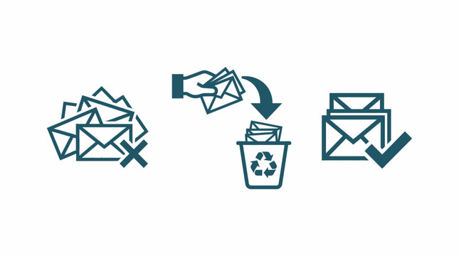 Email Management Concept Inbox Zero and Spam