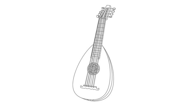 Mandolin Musical Instrument Illustration