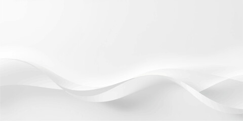 Obraz premium Abstract white background vector featuring blue waves and gray futuristic curves in a dynamic motion design for a light technology wallpaper backdrop