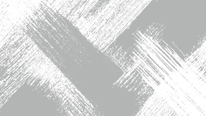 Obraz premium Gray and white brush strokes crossed over each other in abstract art design element texture background