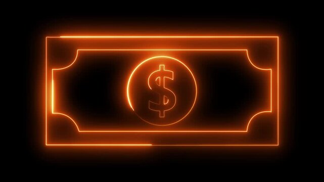 Simplified flat design of the US dollar bill money. US dollar icon.