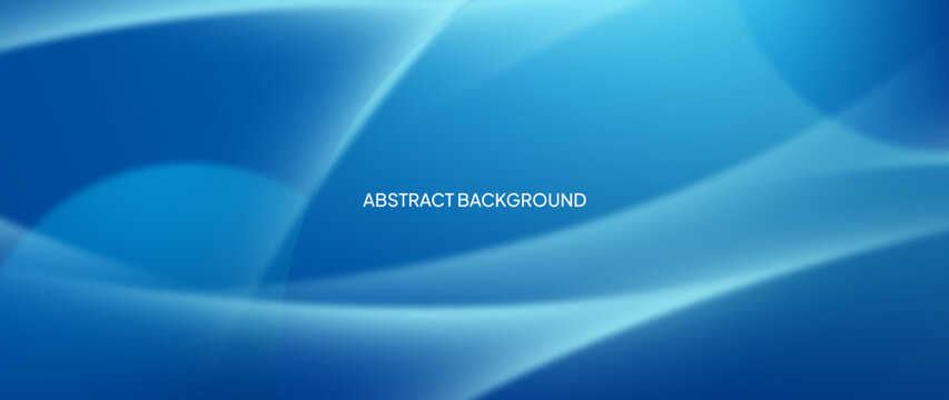Blue abstract background with 3d abstract geometry objects. Vector template for digital lux business banner, contemporary formal invitation, luxury voucher	