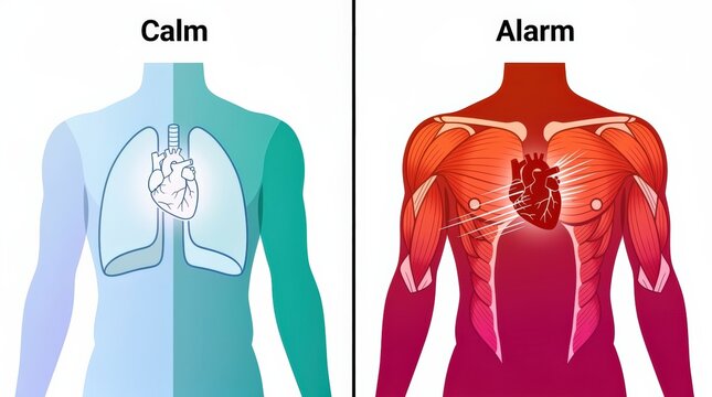 Sympathetic vs Parasympathetic Nervous System Comparison Rest and Stress States