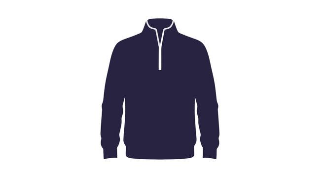 Navy Blue Quarter Zip Sweater.