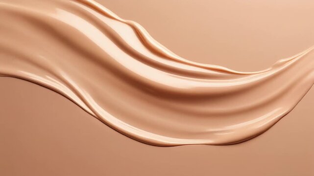 Liquid Foundation Texture Flowing Smoothly &mdash; Cosmetics Abstract Motion