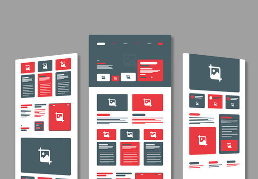 Creative Wireframe Design for Website