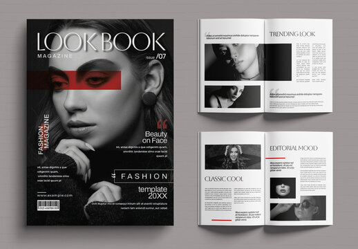 Look Book Magazine Template