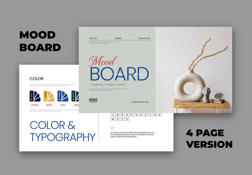 Minimal Mood Board Template for Creative Projects