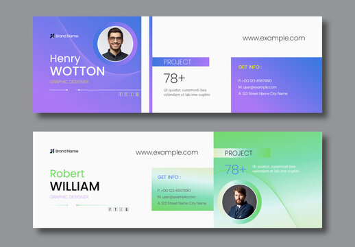Modern Minimal Email Signature Template for Business Branding