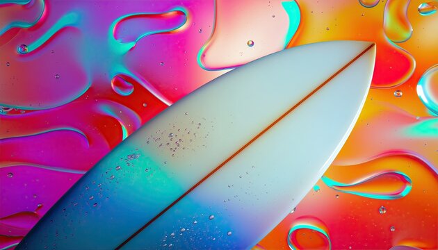 Bold Summer Surfboard Concept in Monochrome Scene, Summer pre  campaign concept