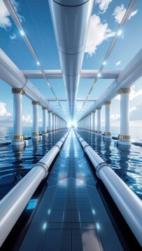 Ocean Thermal Energy, Marine Thermal Energy, Ocean Heat Power, Offshore Renewable Energy Facility in Ocean Setting