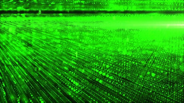 green binary code background