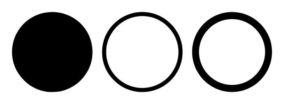 Information icon set with solid black circle on white background featuring information, icon, circle, black, simple with illustration and vector