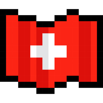 Swiss Flag Waving