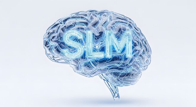 Slm small language model ai brain concept neural networks and intelligent computing