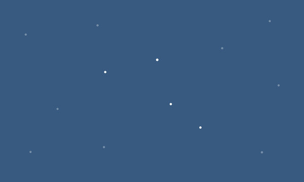 星空に浮かぶポンプ座のイラスト（白色の星のみで連結線なし）
