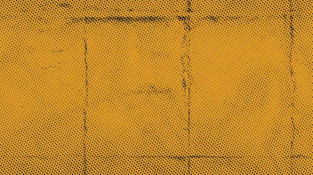 Abstract halftone pattern overlayed with grunge lines and dot texture for creative graphic design projects