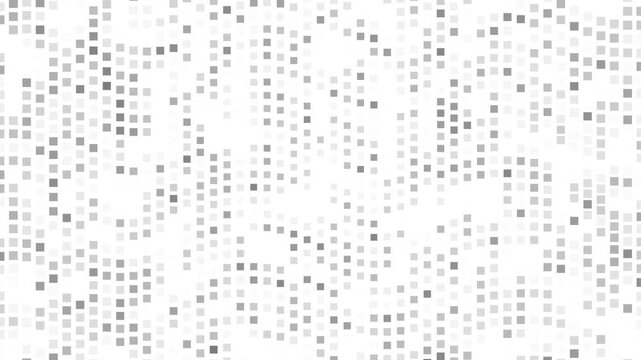 Clean **Light Grey Square Grid Sweeping** Motion on White Background Loop 4K